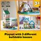 Creator 3 in 1 Cozy House Building Kit, Rebuild into 3 Different Houses, Includes Family Minifigures and Accessories, DIY Building Toy Ideas for Outdoor Play for Kids, Boys and Girls, 31139